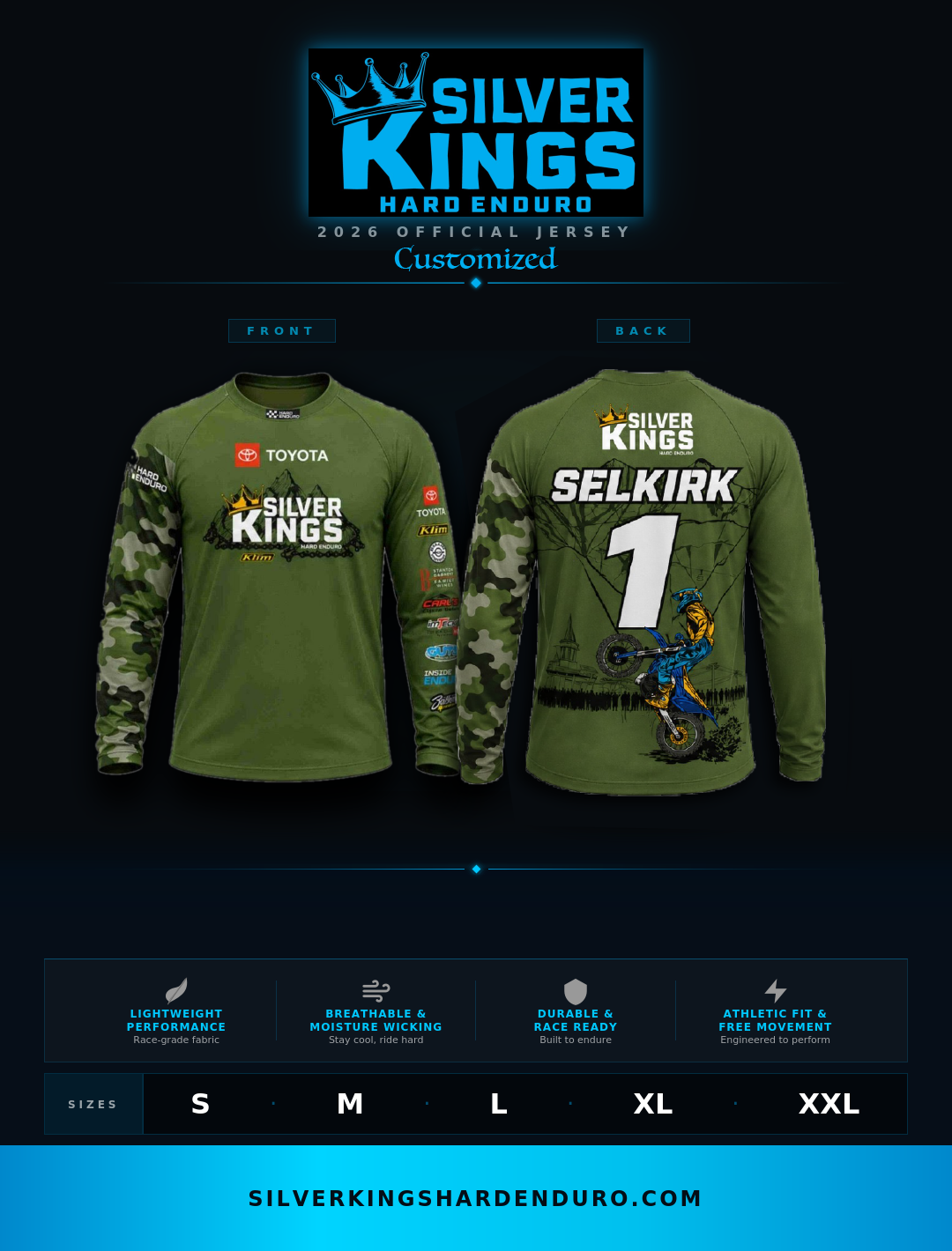 2026 Custom SKHE Race Jersey - SHIPPED TO YOU